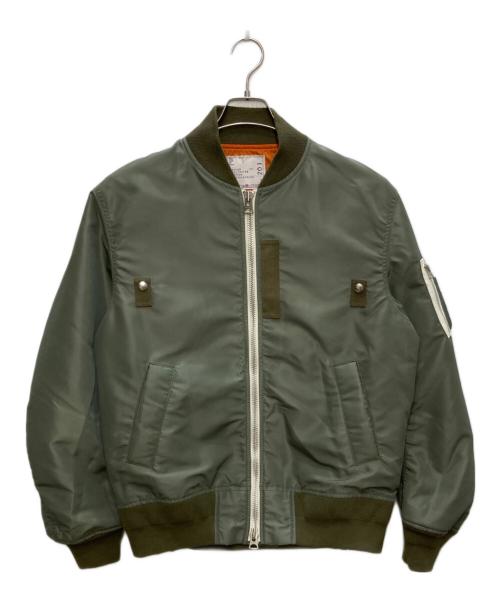 sacai（サカイ）sacai (サカイ) Nylon Twill Blouson グリーン サイズ:2の古着・服飾アイテム