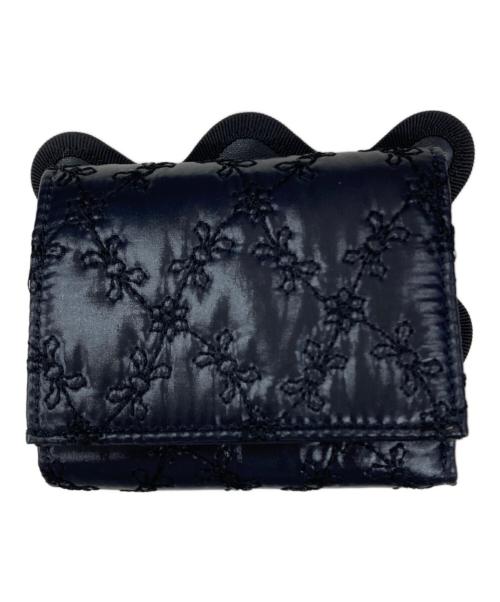 nori enomoto（ノリ エノモト）nori enomoto (ノリ エノモト) wave trifold wallet ブラックの古着・服飾アイテム