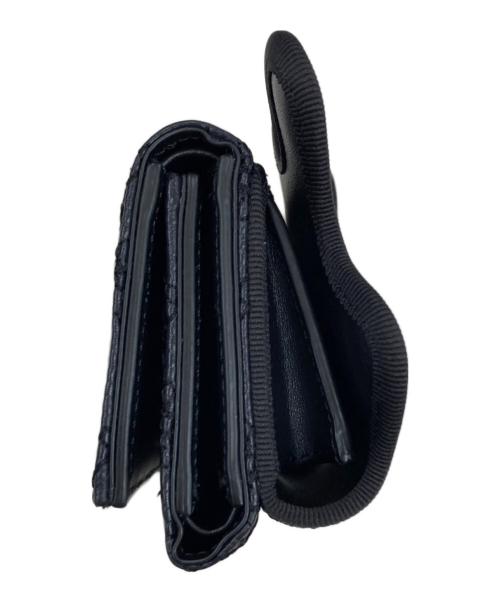 nori enomoto（ノリ エノモト）nori enomoto (ノリ エノモト) wave trifold wallet ブラックの古着・服飾アイテム