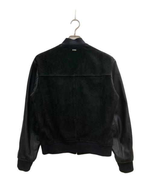 BOSS（ボス）BOSS (ボス) Malbano 1 レザージャケット ブラック サイズ:44の古着・服飾アイテム