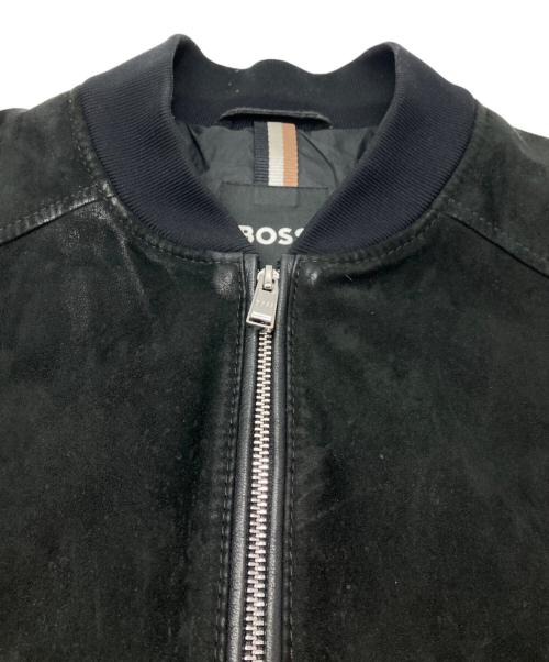 BOSS（ボス）BOSS (ボス) Malbano 1 レザージャケット ブラック サイズ:44の古着・服飾アイテム