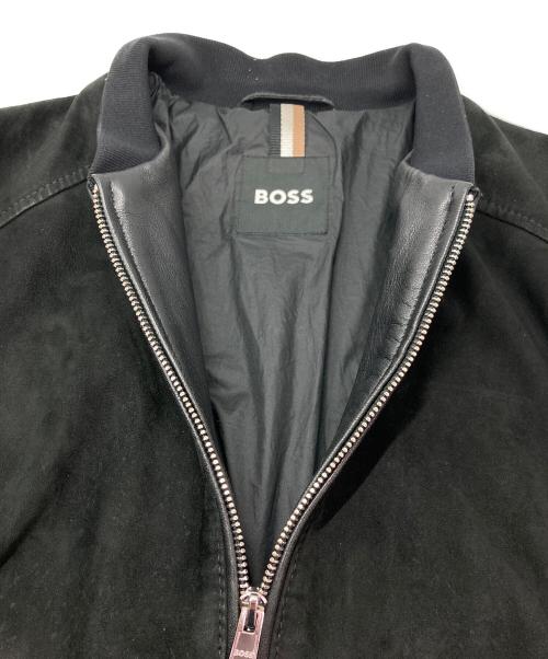 BOSS（ボス）BOSS (ボス) Malbano 1 レザージャケット ブラック サイズ:44の古着・服飾アイテム