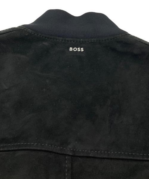 BOSS（ボス）BOSS (ボス) Malbano 1 レザージャケット ブラック サイズ:44の古着・服飾アイテム