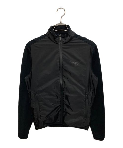PRADA（プラダ）PRADA (プラダ) ナイロン切替ジャケット ネイビー サイズ:Sの古着・服飾アイテム