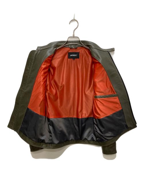 AVIREX（アヴィレックス）AVIREX (アヴィレックス) COMAND SINGLE RIDERS カーキ サイズ:Lの古着・服飾アイテム