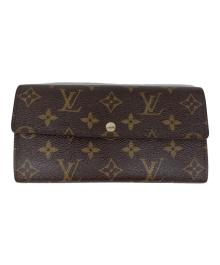 LOUIS VUITTON（ルイ ヴィトン）の古着「ポルトフォイユ・サラ 長財布」｜ブラウン