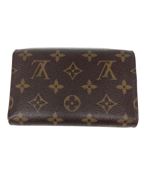 LOUIS VUITTON（ルイ ヴィトン）LOUIS VUITTON (ルイ ヴィトン) ポルトトレゾール エテュイパピエ 3つ折り財布 ブラウンの古着・服飾アイテム