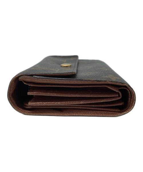 LOUIS VUITTON（ルイ ヴィトン）LOUIS VUITTON (ルイ ヴィトン) ポルトトレゾール エテュイパピエ 3つ折り財布 ブラウンの古着・服飾アイテム