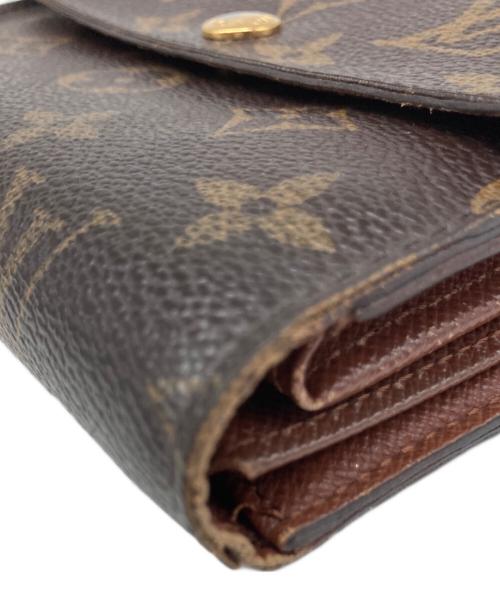 LOUIS VUITTON（ルイ ヴィトン）LOUIS VUITTON (ルイ ヴィトン) ポルトトレゾール エテュイパピエ 3つ折り財布 ブラウンの古着・服飾アイテム