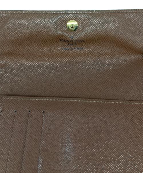 LOUIS VUITTON（ルイ ヴィトン）LOUIS VUITTON (ルイ ヴィトン) ポルトトレゾール エテュイパピエ 3つ折り財布 ブラウンの古着・服飾アイテム