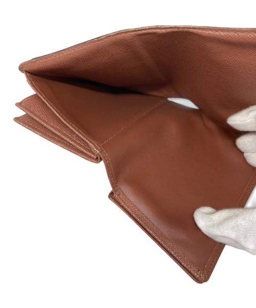 LOUIS VUITTON（ルイ ヴィトン）LOUIS VUITTON (ルイ ヴィトン) ポルトトレゾール エテュイパピエ 3つ折り財布 ブラウンの古着・服飾アイテム