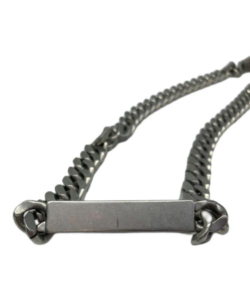 MM6 Maison Margiela（エムエムシックスメゾンマルジェラ）MM6 Maison Margiela (エムエムシックスメゾンマルジェラ) EMBOSS NUMERIC NECKLACE シルバーの古着・服飾アイテム