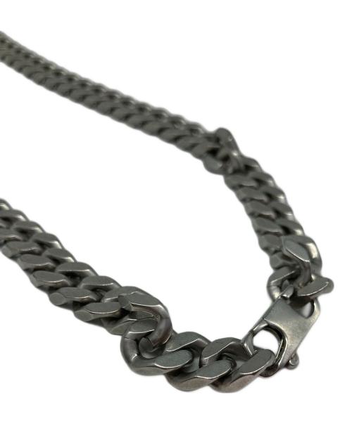 MM6 Maison Margiela（エムエムシックスメゾンマルジェラ）MM6 Maison Margiela (エムエムシックスメゾンマルジェラ) EMBOSS NUMERIC NECKLACE シルバーの古着・服飾アイテム