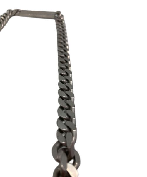 MM6 Maison Margiela（エムエムシックスメゾンマルジェラ）MM6 Maison Margiela (エムエムシックスメゾンマルジェラ) EMBOSS NUMERIC NECKLACE シルバーの古着・服飾アイテム