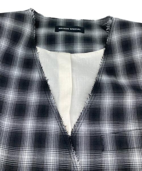 MAISON SPECIAL（メゾンスペシャル）MAISON SPECIAL (メゾンスペシャル) Suiting V-neck Gilet ブラック サイズ:Free 未使用品の古着・服飾アイテム