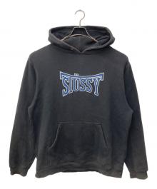 stussy（ステューシー）の古着「ロゴプルオーバーパーカー」｜ネイビー