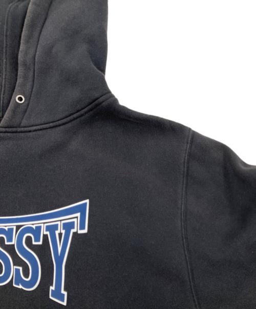stussy（ステューシー）stussy (ステューシー) ロゴプルオーバーパーカー ネイビー サイズ:Lの古着・服飾アイテム
