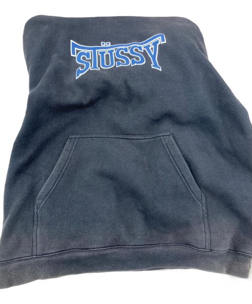 stussy（ステューシー）stussy (ステューシー) ロゴプルオーバーパーカー ネイビー サイズ:Lの古着・服飾アイテム