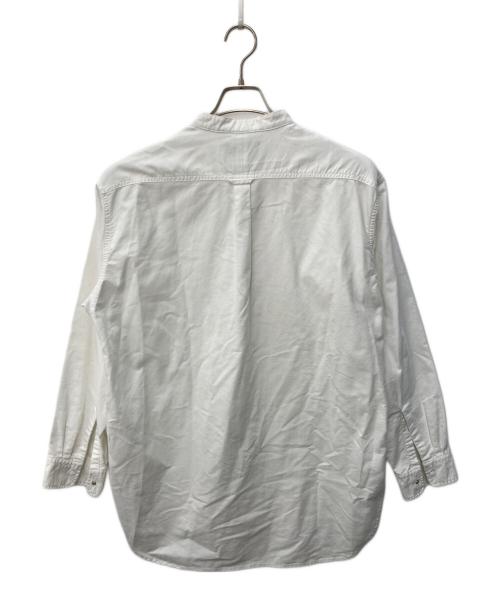 THE NORTHFACE PURPLELABEL（ザ・ノースフェイス パープルレーベル）THE NORTHFACE PURPLELABEL (ザ・ノースフェイス パープルレーベル) Cotton Polyester OX Band Collar Shirt ホワイト サイズ:Mの古着・服飾アイテム