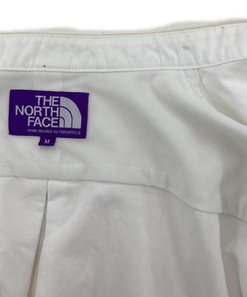 THE NORTHFACE PURPLELABEL（ザ・ノースフェイス パープルレーベル）THE NORTHFACE PURPLELABEL (ザ・ノースフェイス パープルレーベル) Cotton Polyester OX Band Collar Shirt ホワイト サイズ:Mの古着・服飾アイテム