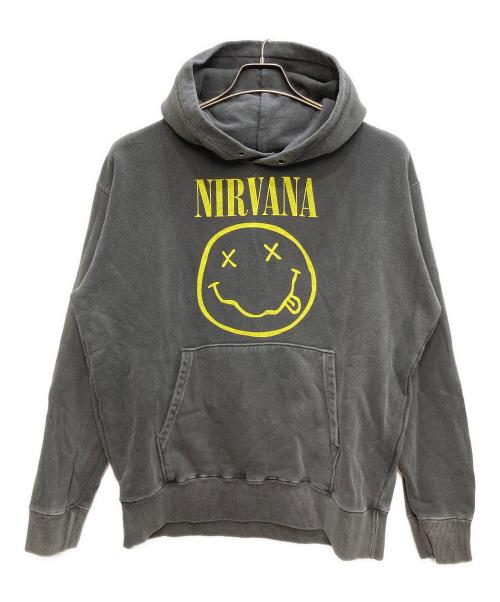 WIND AND SEA（ウィンダンシー）WIND AND SEA (ウィンダンシー) NIRVANA SMILEY HOODED SWEATSHIRT パーカー グレー サイズ:Sの古着・服飾アイテム