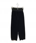 BASICKSベイシックス）の古着「Layered Velvet Trouser」｜ブラック