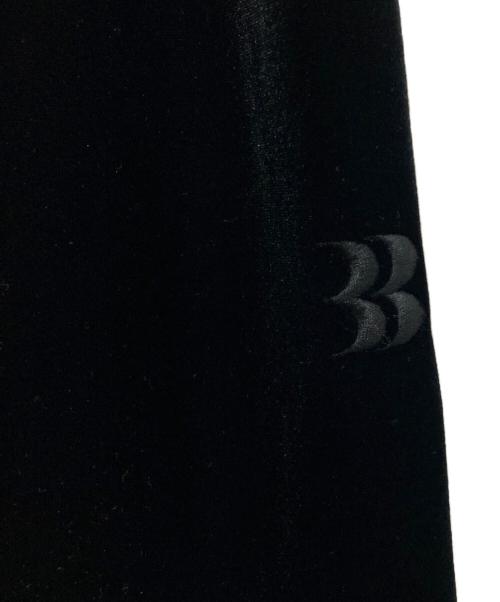 BASICKS（ベイシックス）basicks (ベイシックス) Layered Velvet Trouser ブラック サイズ:Sの古着・服飾アイテム