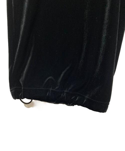 BASICKS（ベイシックス）basicks (ベイシックス) Layered Velvet Trouser ブラック サイズ:Sの古着・服飾アイテム