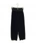 basicks（ベイシックス）の古着「Layered Velvet Trouser」｜ブラック