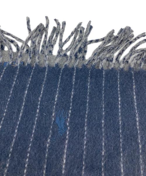 POLO RALPH LAUREN（ポロ・ラルフローレン）POLO RALPH LAUREN (ポロ・ラルフローレン) ウールマフラー ネイビーの古着・服飾アイテム