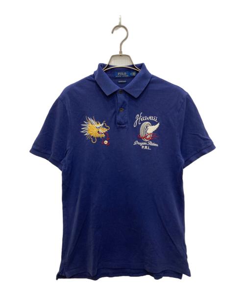 POLO RALPH LAUREN（ポロ・ラルフローレン）POLO RALPH LAUREN (ポロ・ラルフローレン) 刺繍ポロシャツ ネイビー サイズ:Mの古着・服飾アイテム