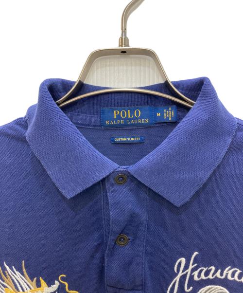 POLO RALPH LAUREN（ポロ・ラルフローレン）POLO RALPH LAUREN (ポロ・ラルフローレン) 刺繍ポロシャツ ネイビー サイズ:Mの古着・服飾アイテム