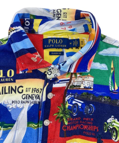 POLO RALPH LAUREN（ポロ・ラルフローレン）POLO RALPH LAUREN (ポロ・ラルフローレン) 総柄ポロシャツ マルチカラー サイズ:Mの古着・服飾アイテム