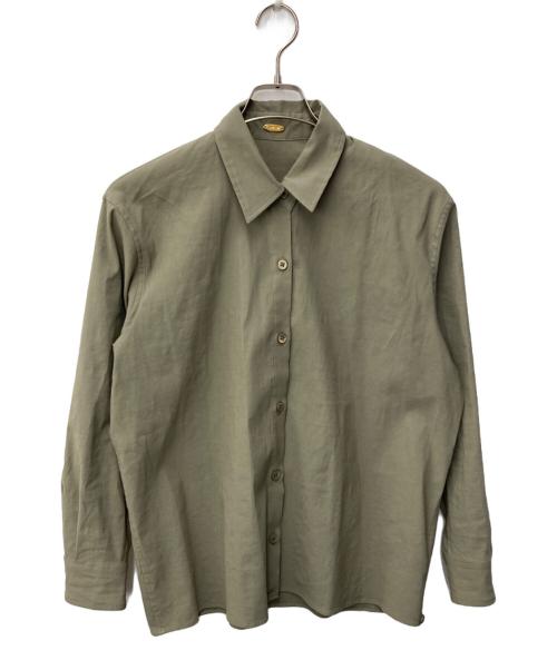 MUSE de Deuxieme Classe（ミューズ ドゥーズィエム クラス）MUSE de Deuxieme Classe (ミューズ ドゥーズィエム クラス) STRETCH TWILL CACHE シャツ ベージュ サイズ:FREEの古着・服飾アイテム