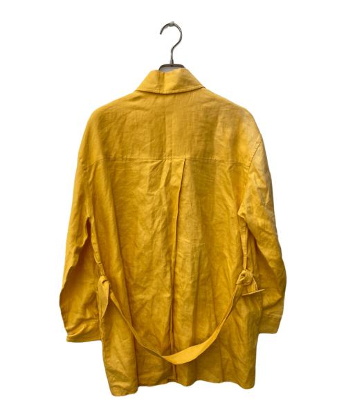 HERMES（エルメス）HERMES (エルメス) リネンジャケット イエロー サイズ:SIZE 40の古着・服飾アイテム