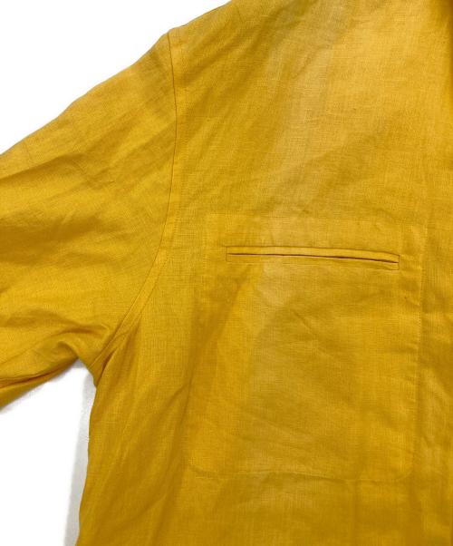 HERMES（エルメス）HERMES (エルメス) リネンジャケット イエロー サイズ:SIZE 40の古着・服飾アイテム