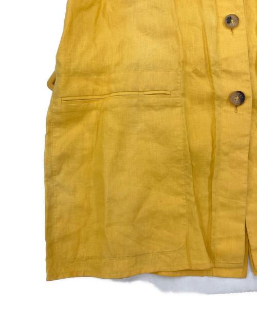 HERMES（エルメス）HERMES (エルメス) リネンジャケット イエロー サイズ:SIZE 40の古着・服飾アイテム
