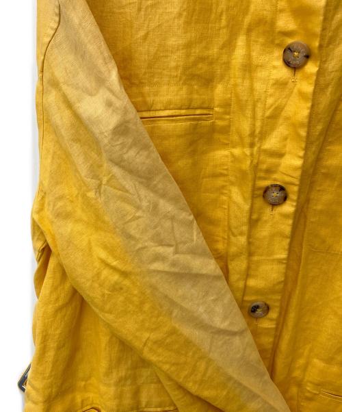 HERMES（エルメス）HERMES (エルメス) リネンジャケット イエロー サイズ:SIZE 40の古着・服飾アイテム