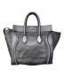 CELINE (セリーヌ) ラゲージトート ブラック：35000円