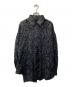 Ameri（アメリ）の古着「FAKE LEATHER EMBROIDERY SHIRT」｜ブラック