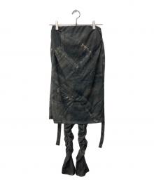 PRANK PROJECT（プランクプロジェクト）の古着「Skirt Layered Leggings」｜グリーン
