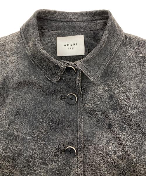 Ameri（アメリ）Ameri (アメリ) フェイクレザーコート グレー サイズ:Freeの古着・服飾アイテム