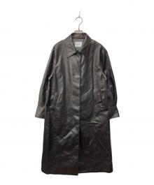 Ameri（アメリ）の古着「CRASH FAKE LEATHER COAT」｜ブラウン