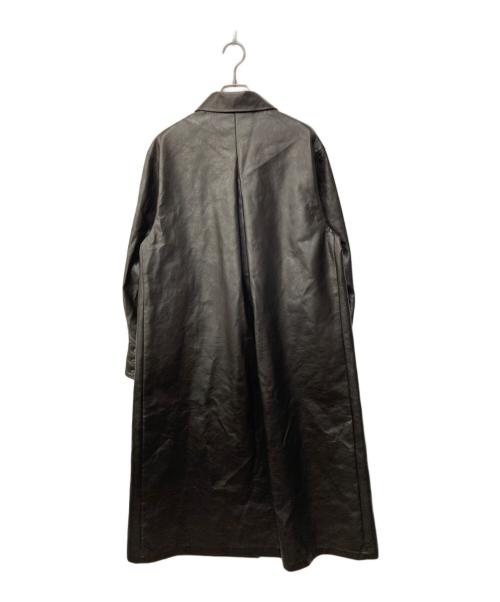 Ameri（アメリ）AMERI (アメリ) CRASH FAKE LEATHER COAT ブラウン サイズ:Sの古着・服飾アイテム