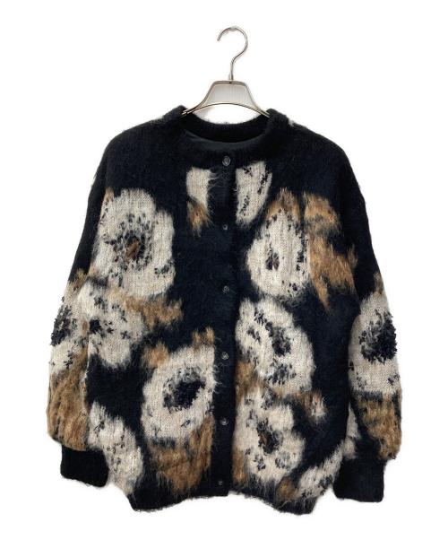 Ameri（アメリ）Ameri (アメリ) VERONICAJACQUARDKNIT　カーディガン ブラック サイズ:Free 未使用品の古着・服飾アイテム