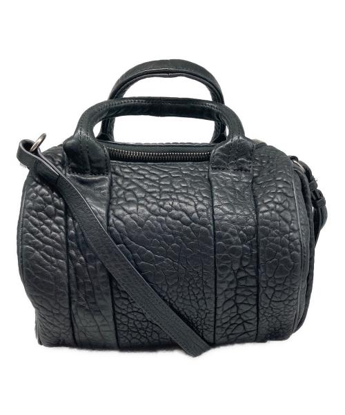 ALEXANDER WANG（アレキサンダー・ワン）ALEXANDER WANG (アレキサンダー・ワン) ミニロッキー ボストンバッグ ブラックの古着・服飾アイテム