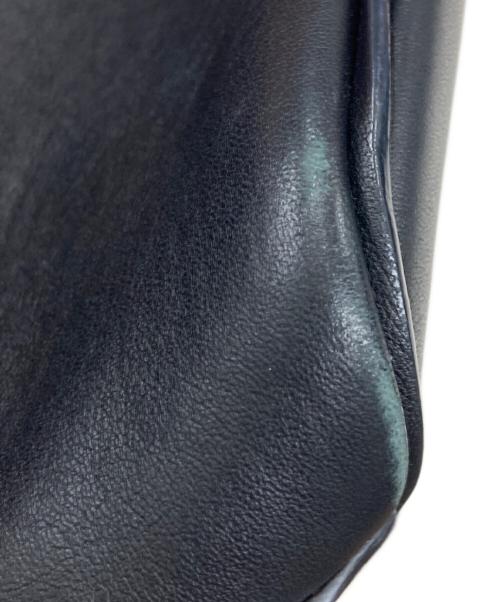 JIL SANDER（ジルサンダー）JIL SANDER (ジルサンダー) レザーショルダーバッグ ブラックの古着・服飾アイテム