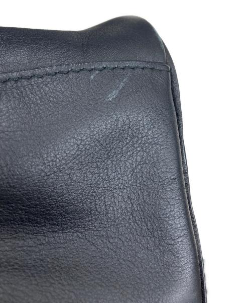 JIL SANDER（ジルサンダー）JIL SANDER (ジルサンダー) レザーショルダーバッグ ブラックの古着・服飾アイテム