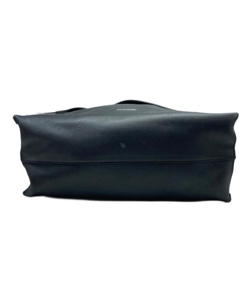 JIL SANDER（ジルサンダー）JIL SANDER (ジルサンダー) レザーハンドバッグ ブラックの古着・服飾アイテム
