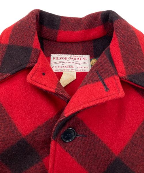 FILSON（フィルソン）FILSON (フィルソン) ダブルマッキーノジャケット レッド サイズ:42の古着・服飾アイテム